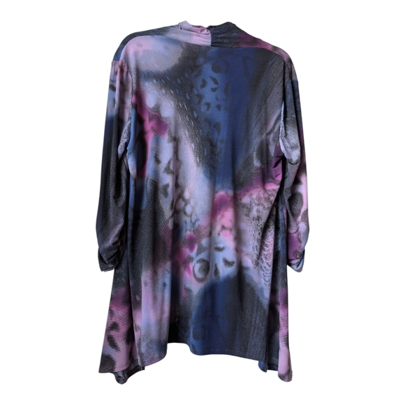 Clara Sun Woo Abstract Animal Print Tunic Size XL - Picture 2 of 5